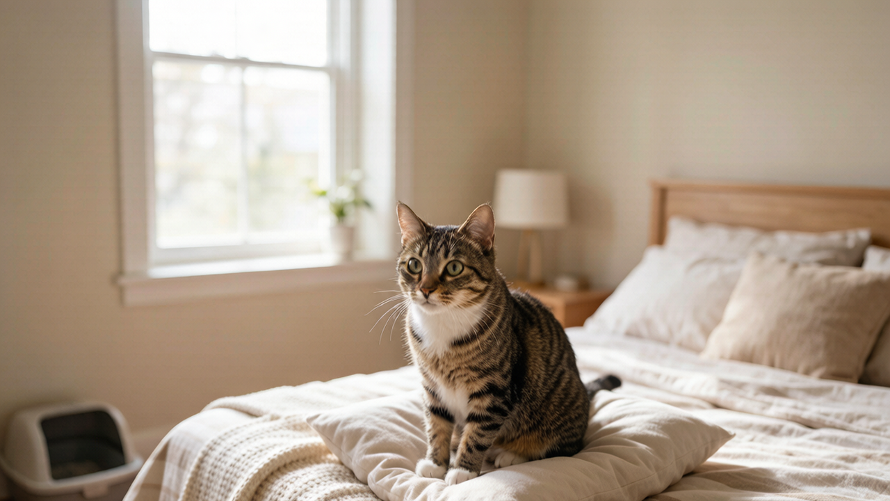 I Thought My Cat Was Mad at Me. Then I Found Cat Pee on My Pillow β Twice in One Week.