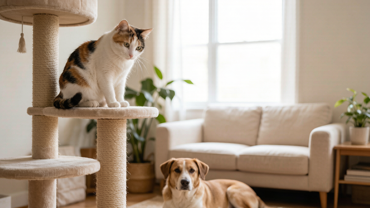 I Thought My Cat Would Never Come Out From Under the Bed — Here's How I Finally Got Her and My Dog to Coexist
