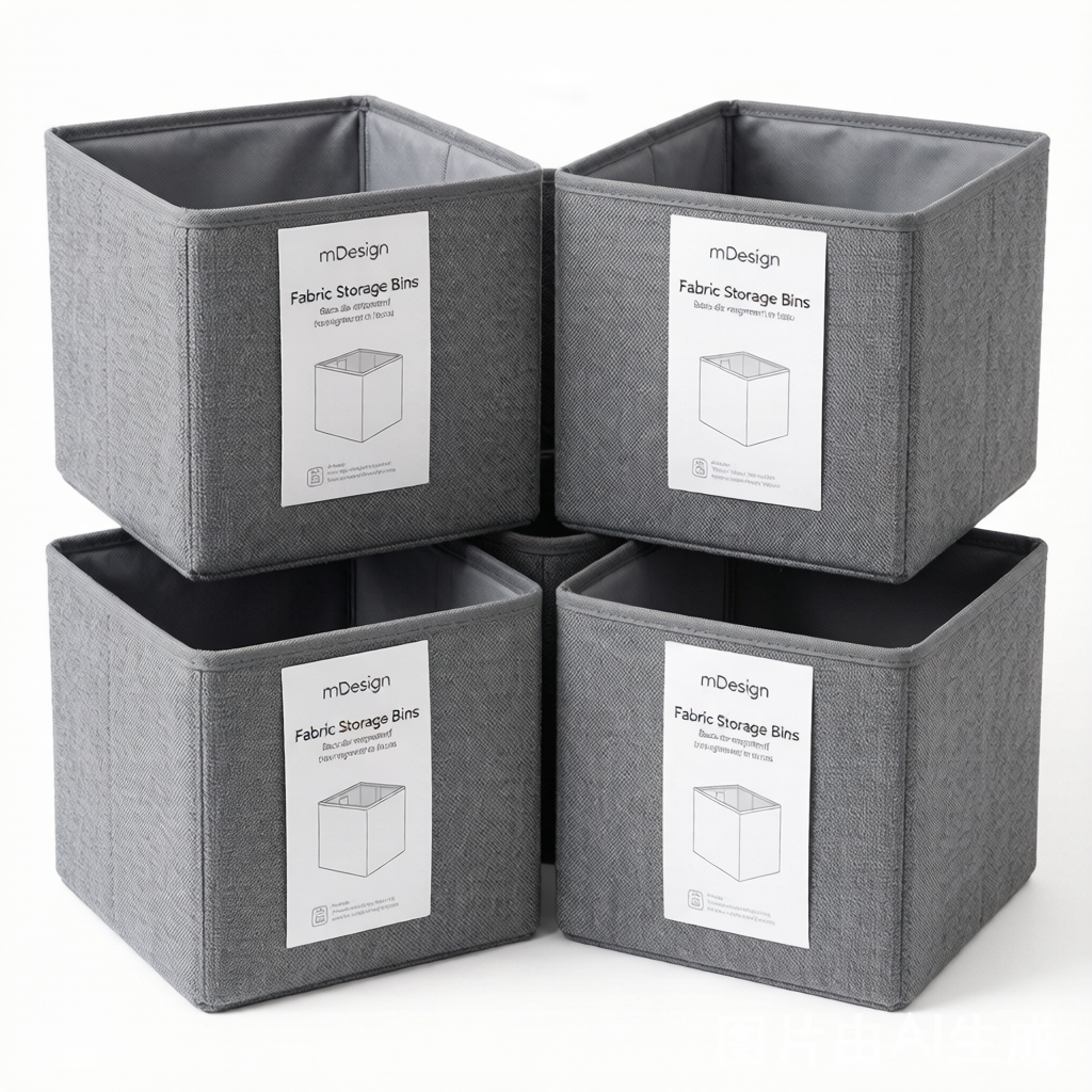 mDesign Stoff-Aufbewahrungsboxen