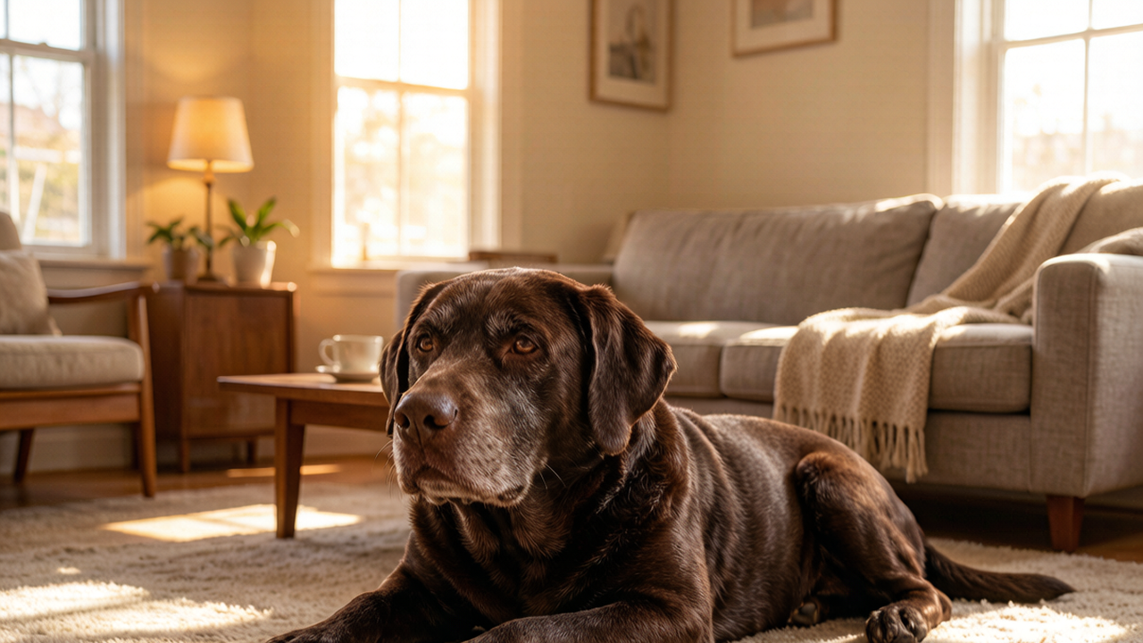 My Old Dog Started Staring at Walls at 2 AM β What Every Senior Dog Owner Needs to Know About Canine Dementia